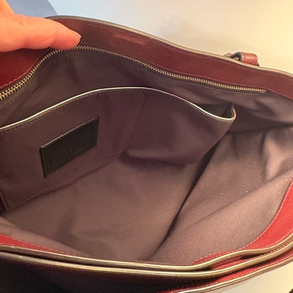 Coach Burgundy Satchel - Picture 5 of 11